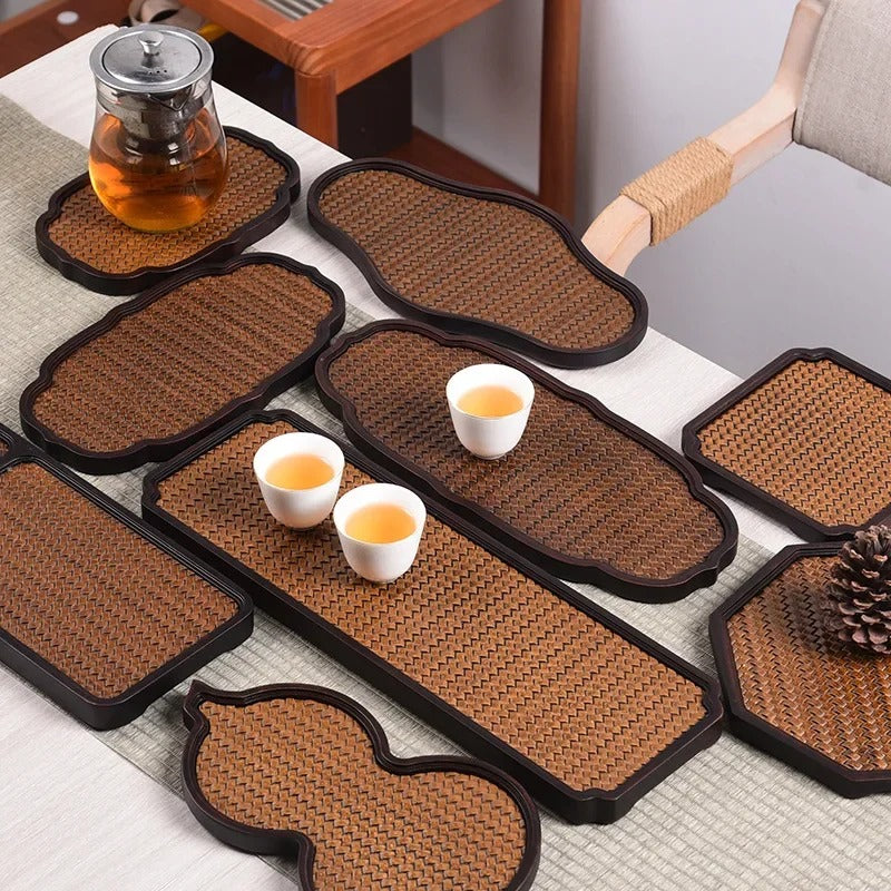 Bandeja Trançada de Bambu Cazzati