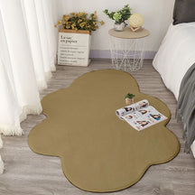 Tapete de cabeceira de forma de nuvem branca, Nordic Ins Rugs para quarto, Tapete macio macio decoração do quarto, Tapete grosso de pelúcia