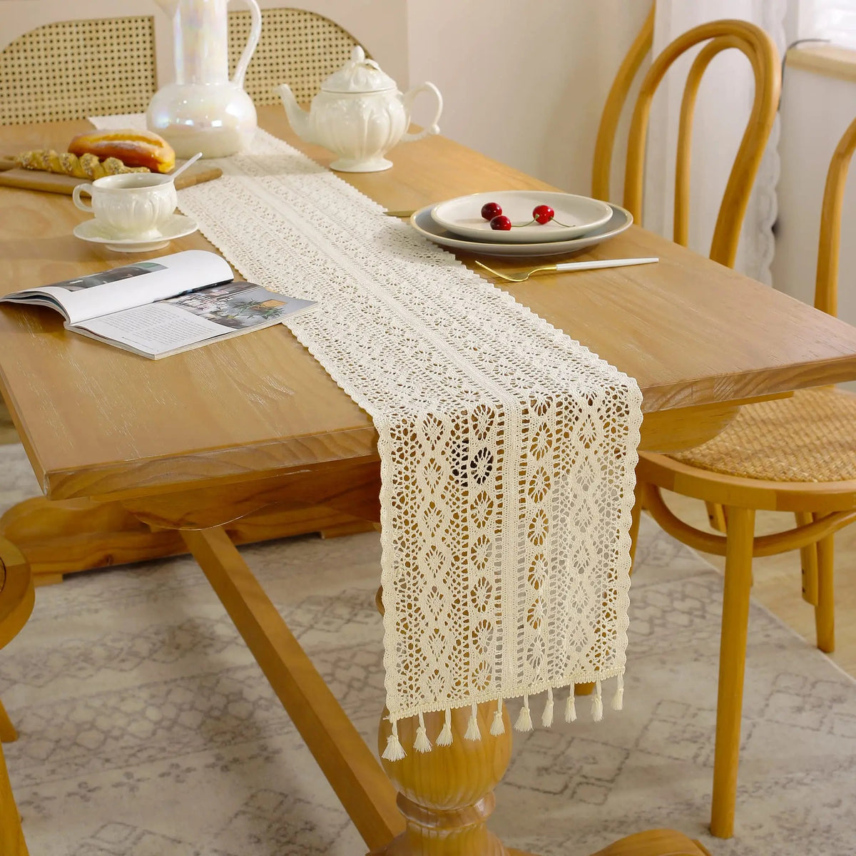 Caminho de Mesa de Renda Cazzati