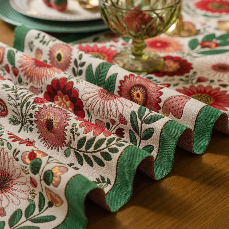 Caminho De Mesa Floral Bordado Cazzati